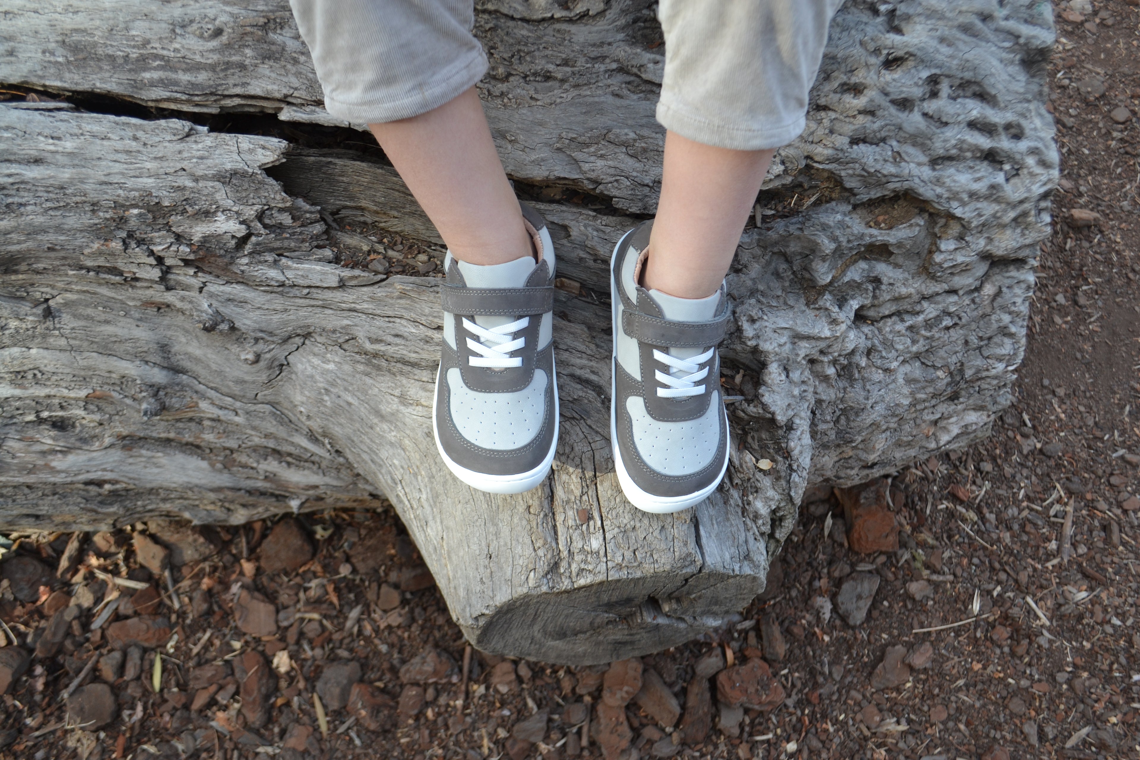 Zapatillas Ergonómicas Vintage - Gris Claro (Kids)