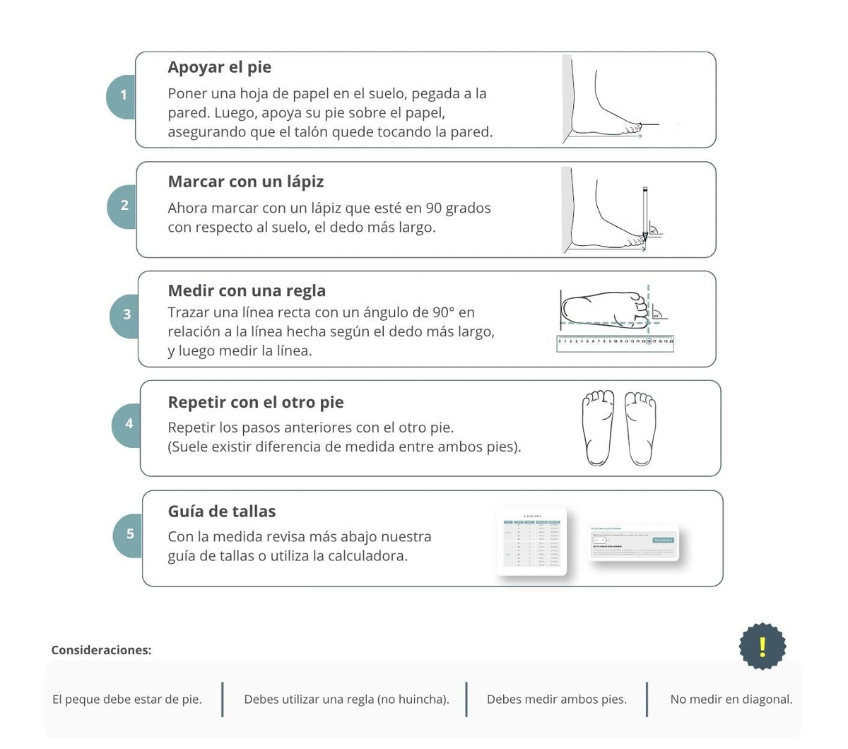 Guía de Tallas – Trepa